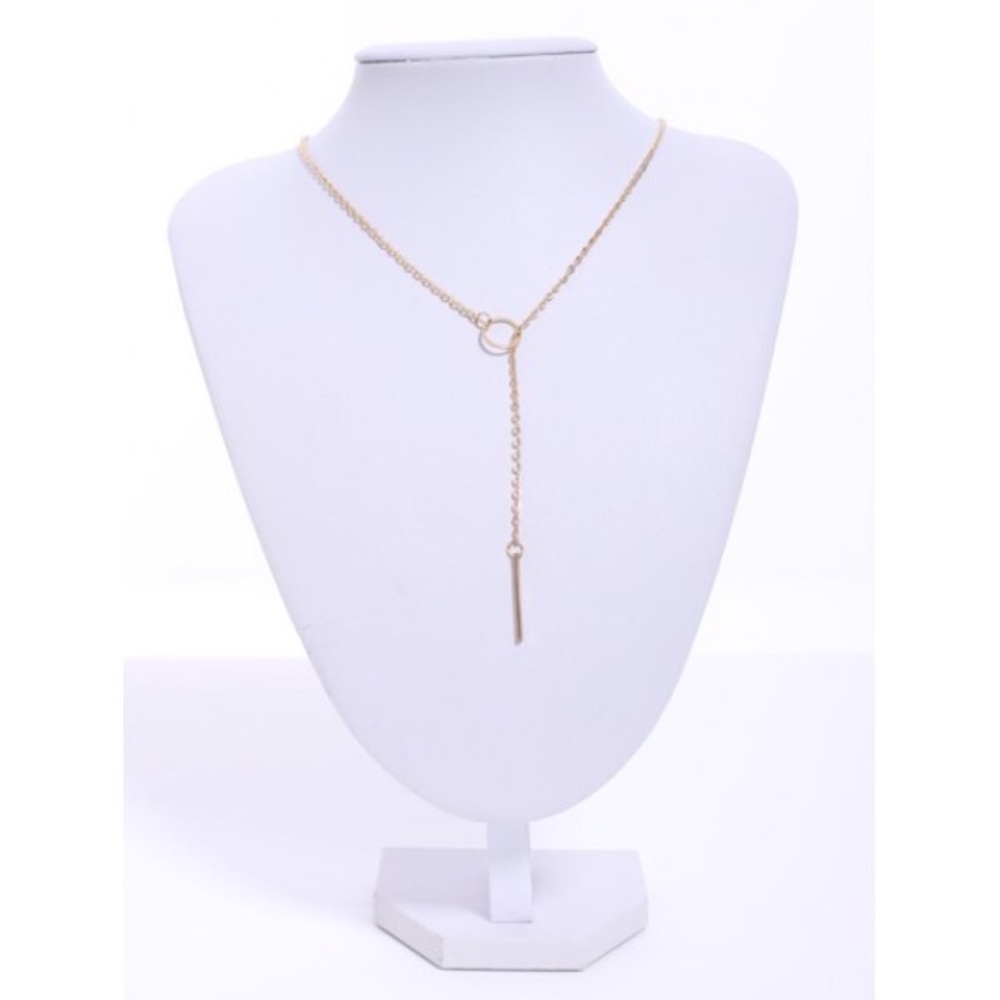Circle Bar Pendant Necklace